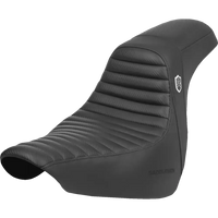 SADDLEMEN Pro Series SDC Performance Seat - w/o Backrest - Tuck-n-Roll/Carbon Fiber - Gripper - FL/FX '18-'24 SC81829T