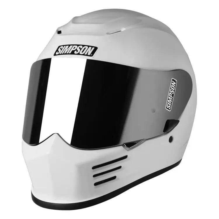 Load image into Gallery viewer, Simpson Speed Bandit - Gloss White / X Small - Helmet Components
