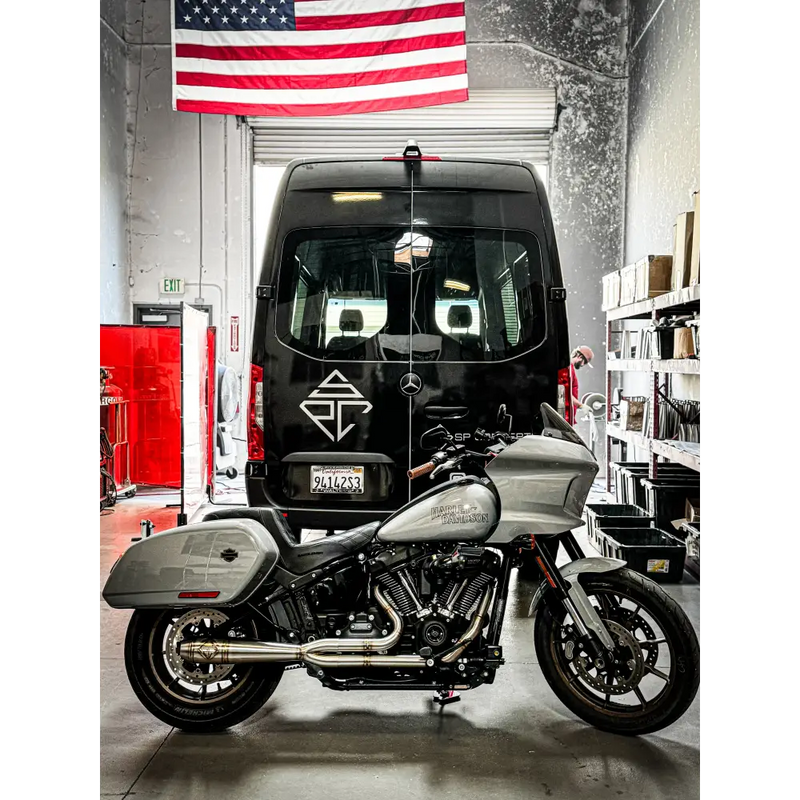 Load image into Gallery viewer, SP Concepts 18-24 M8 Softail - Mid Length “Works Edition” Elsinore - Stainless - Vehicles &amp; Parts
