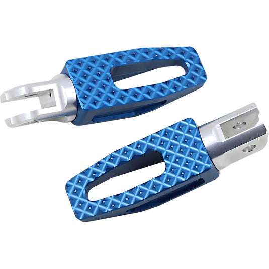 Thrashin P-54 Slim Pegs - M8 Softail / Blue / Driver - Hand/Foot Components