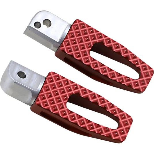 Thrashin P-54 Slim Pegs - M8 Softail / Red / Passenger - Hand/Foot Components