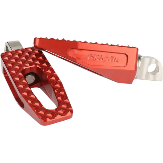 Thrashin P-54 Slim Pegs - Male Mount Models / Red / Driver and Passenger - Hand/Foot Components