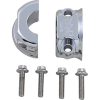 Thrashin Perch Clamps - 99-Cur Big Twin/M8 / Chrome - Hand/Foot Components