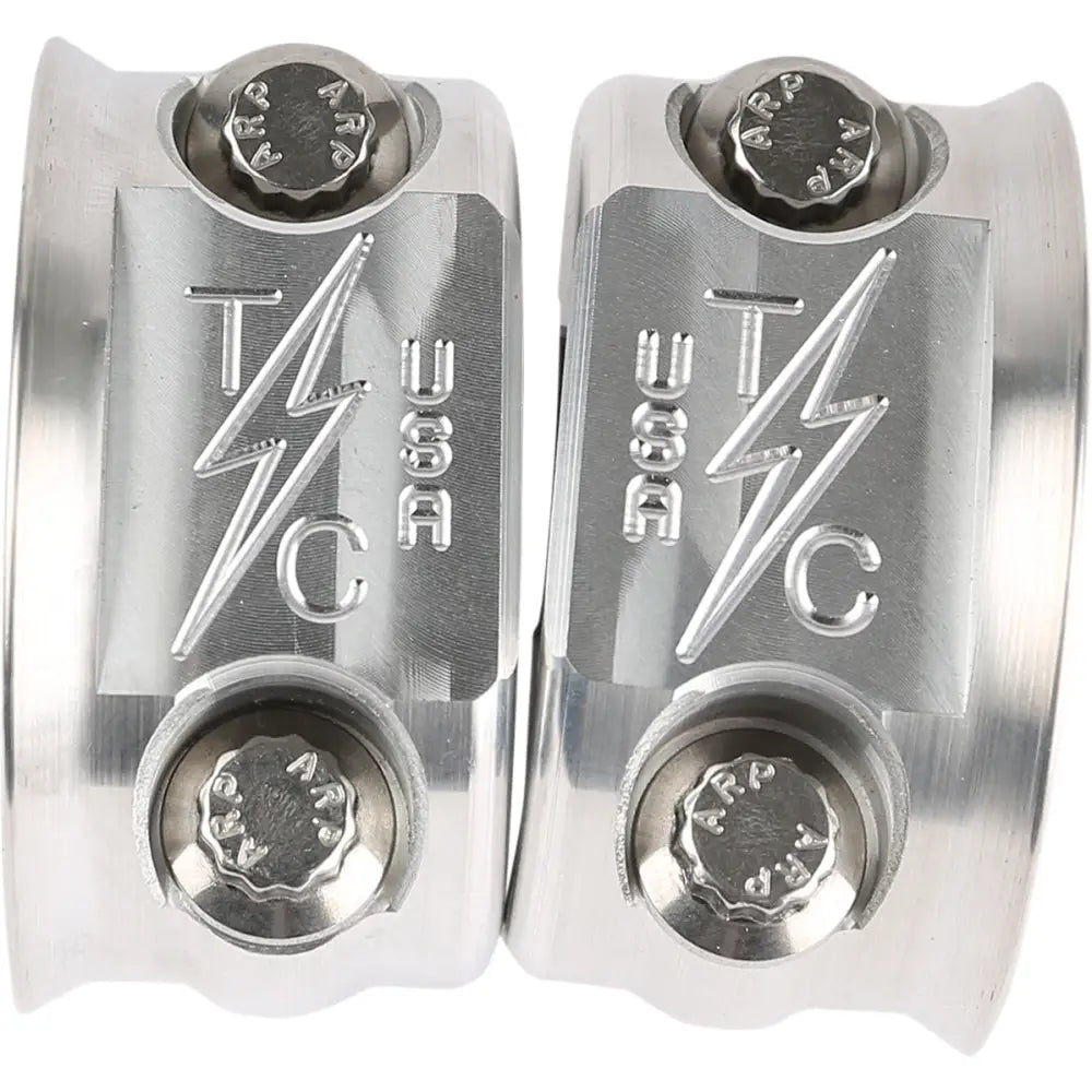 Thrashin Perch Clamps - 99-Cur Big Twin/M8 / Raw - Hand/Foot Components