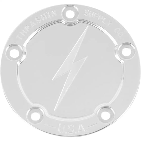 Thrashin Supply Co Points Covers - Twin Cam Dished Polished - Engine Components