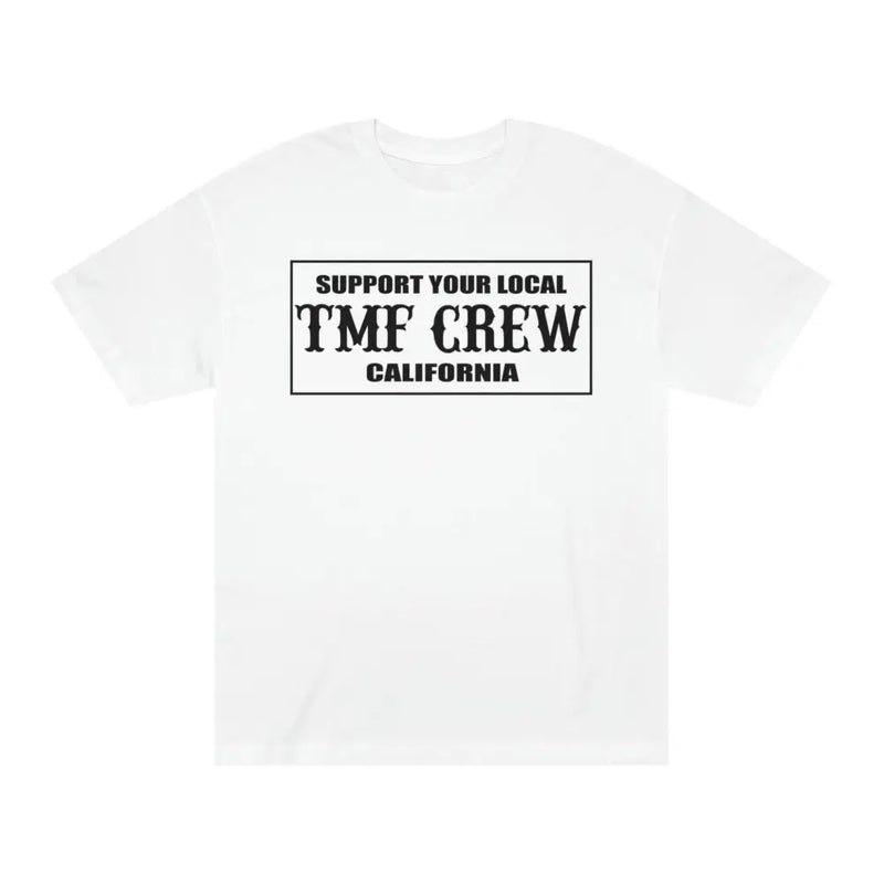 Load image into Gallery viewer, TMF ’Support TMF CREW’ T-Shirt - White / S - T-Shirt
