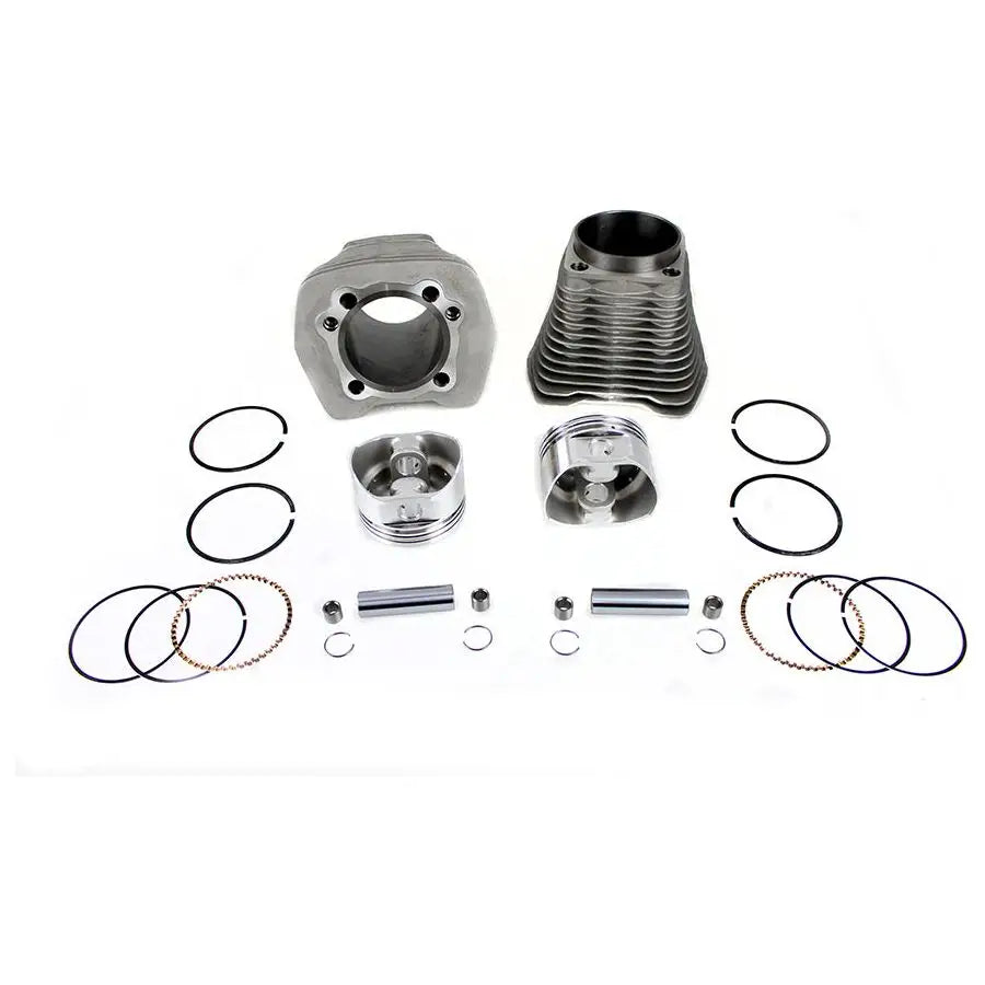 V-Twin MFG 88 inch Evolution Big Bore Cylinder Kit Silver - Engine Components