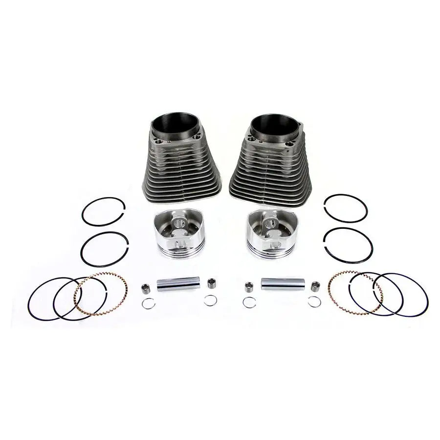 V-Twin MFG 88 inch Evolution Big Bore Cylinder Kit Silver - Engine Components
