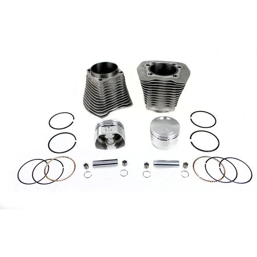 V-Twin MFG 88 inch Evolution Big Bore Cylinder Kit Silver - Engine Components
