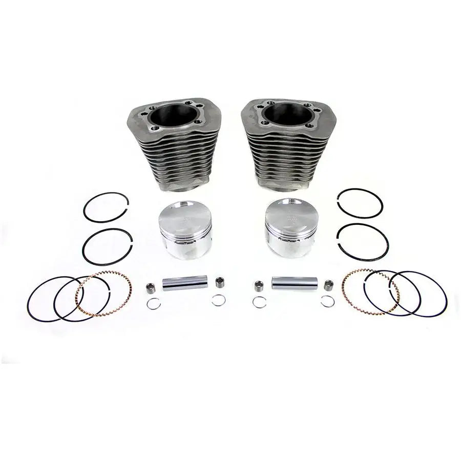 V-Twin MFG 88 inch Evolution Big Bore Cylinder Kit Silver - Engine Components