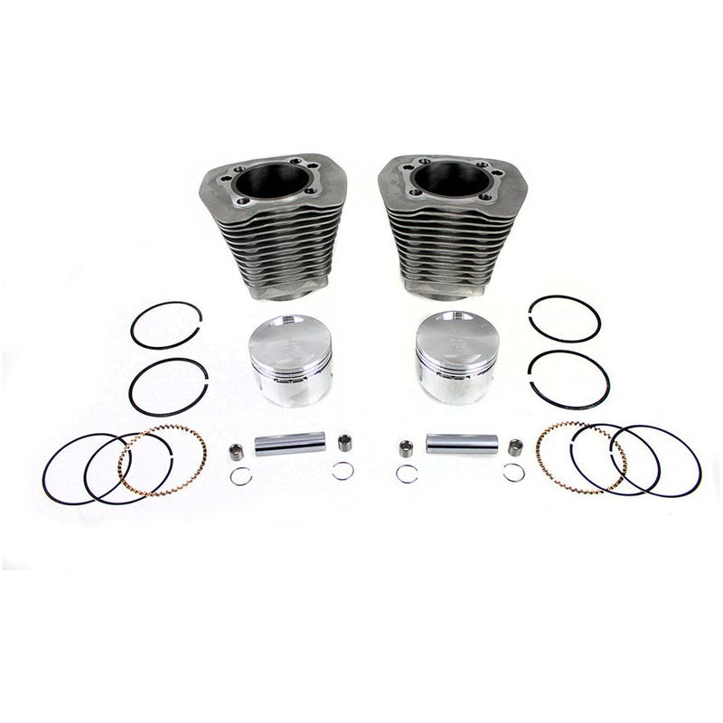 Load image into Gallery viewer, V-Twin MFG 88 inch Evolution Big Bore Cylinder Kit Silver
