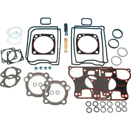 Gasket Top End Evo w/ Rubber Rocker Gaskets Kit 84-91