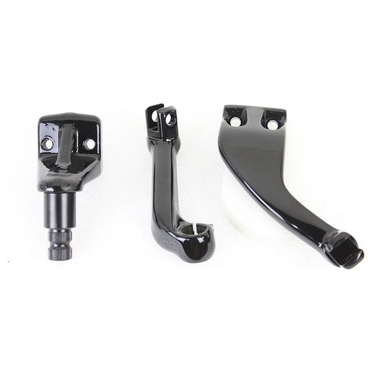 Black Driver Replica Footpeg Mount Set