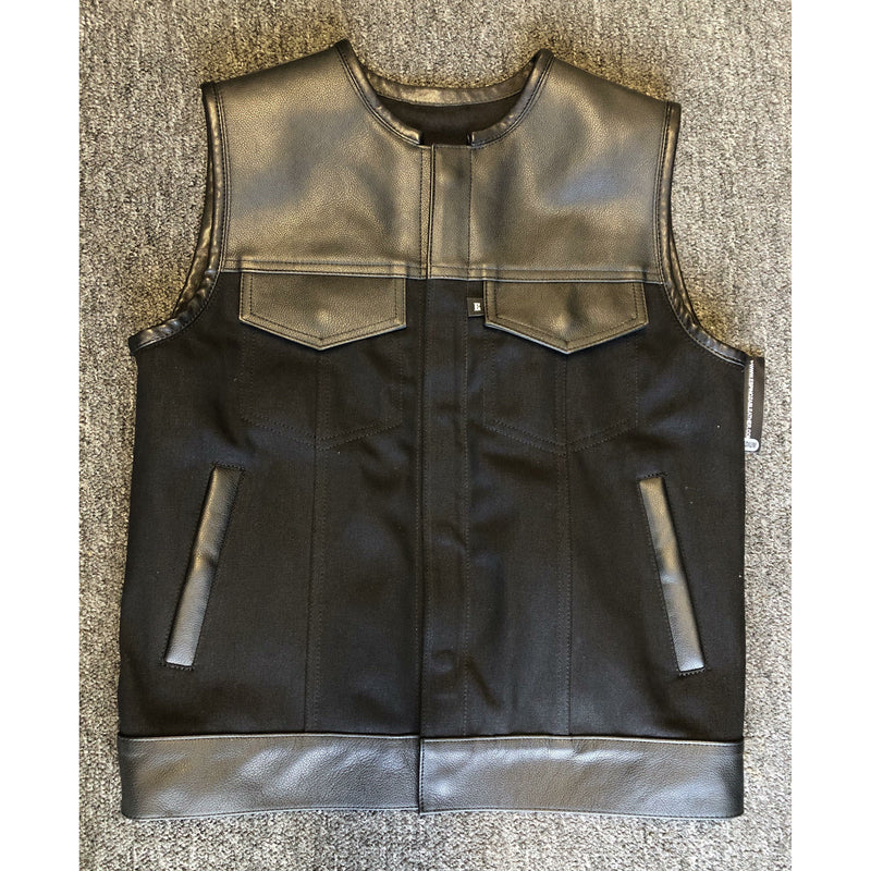 Load image into Gallery viewer, Espinozas Leather Hybrid Vest - TMF Cycles 
